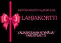 Valjaskulman Lahjakortti myym&auml;l&auml;&auml;n/varusteautoon