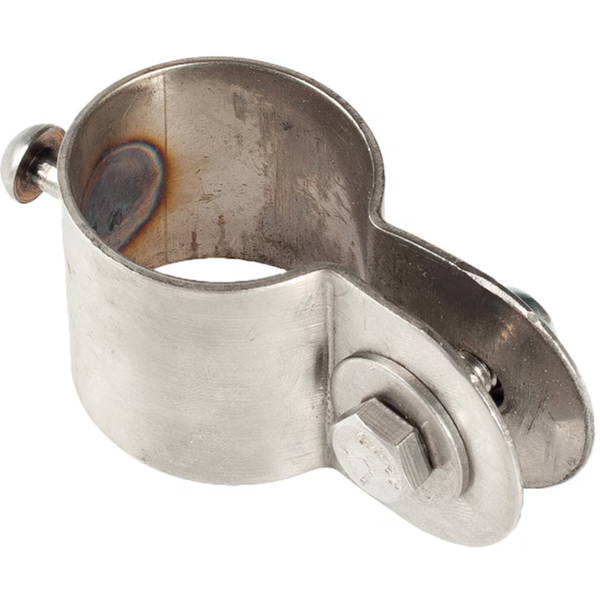 Kiinnityspanta 38 mm:n aisaan, ruostumatonta ter&auml;st&auml;